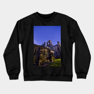 Kirkstall Abbey 4258-A Cistercian monastery Leeds West Yorkshire Night After   Dark Photography Crewneck Sweatshirt